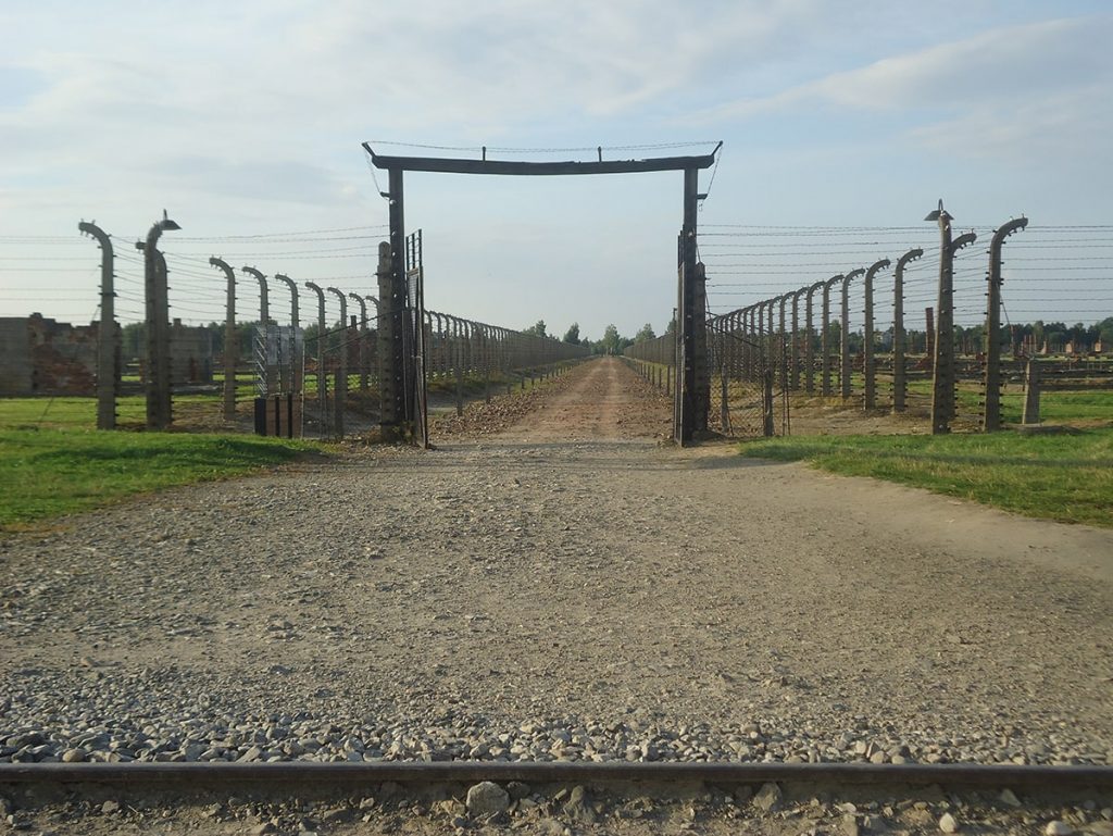 Gates of Auschwitz, a striking image while visiting Auschwitz