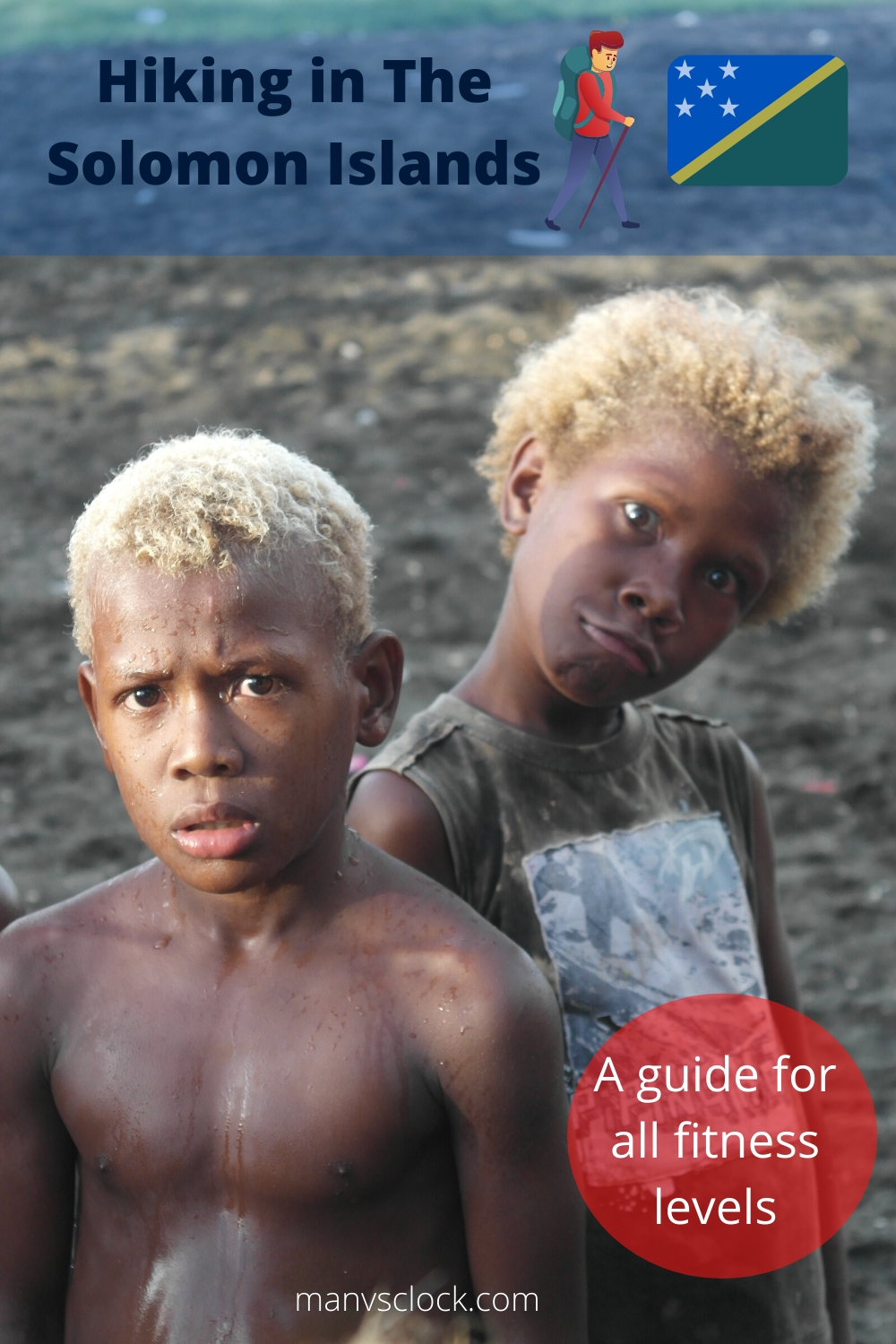 Blonde-haired Solomon Islanders.