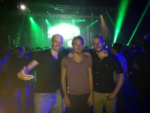 3 Men at a concert