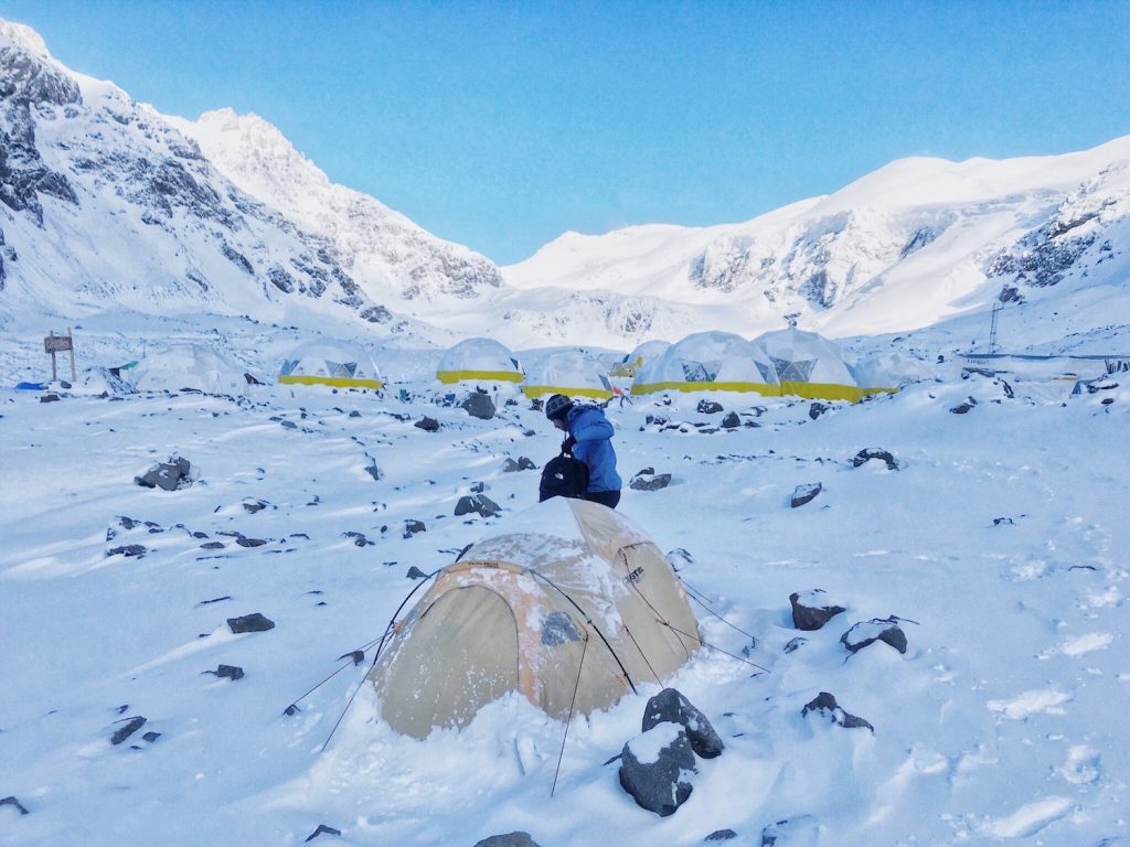 Aconcagua summit failure at Camp Canada