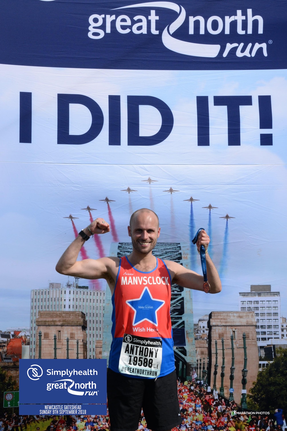 Finishing the Great North Run