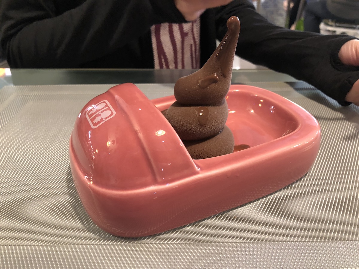 An ice cream in the shape of a poo