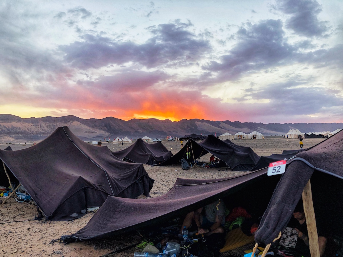 Camping during Marathon des Sables