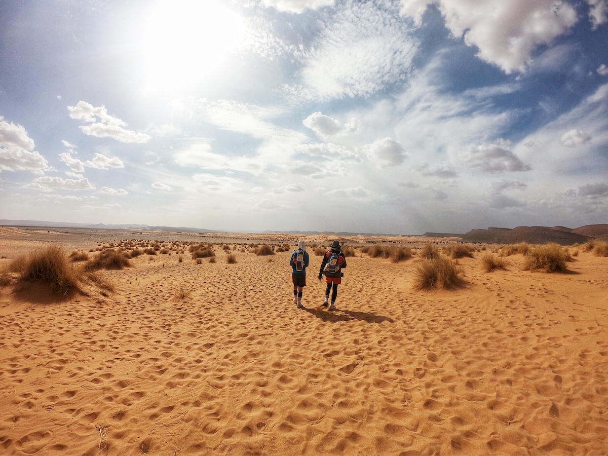 Johnny and Eammon at Marathon des Sables