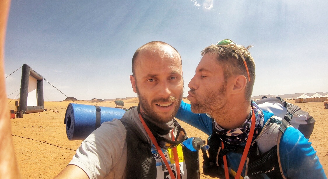 Me and Johnny on Marathon des Sables