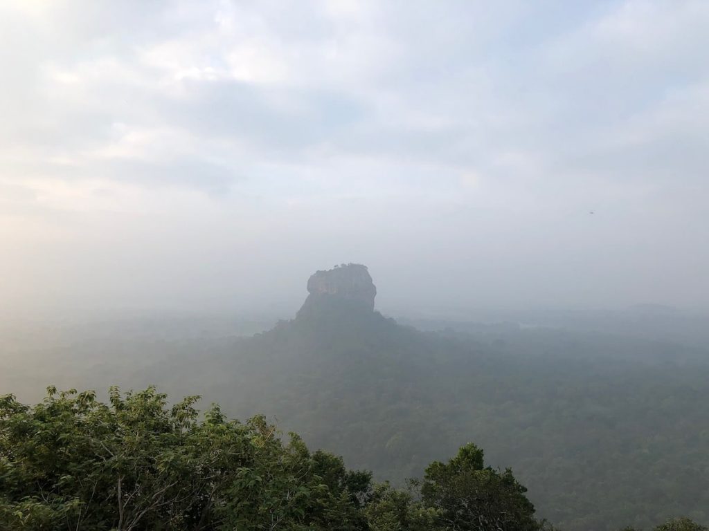 View of Sigiriya Rock from Pidurangala Rock, Sri Lanka