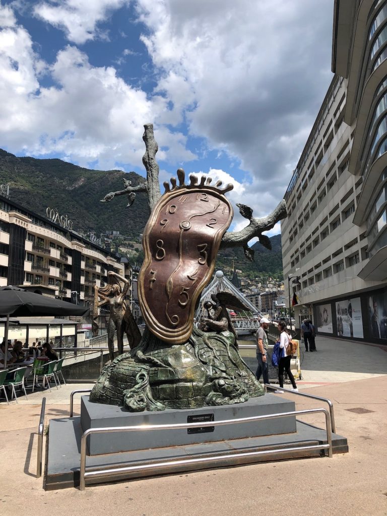Nobility of Time Statue by Salvador Dali in Andorra la Vella