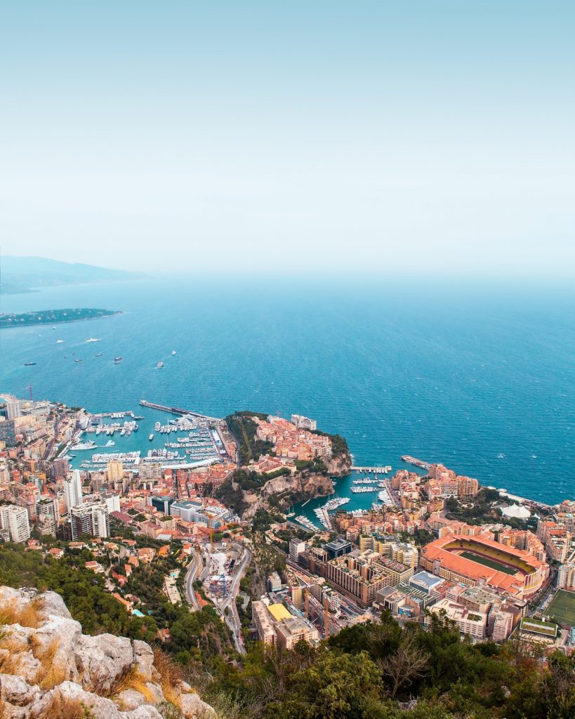 Sunny view over Monte Carlo, Monaco