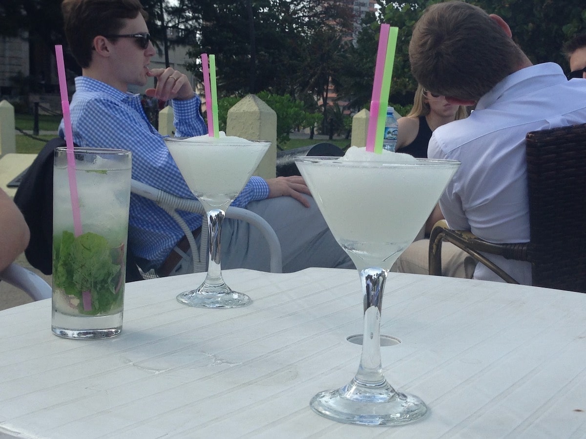 Sunset cocktails at Hotel Nacional in Havana, Cuba