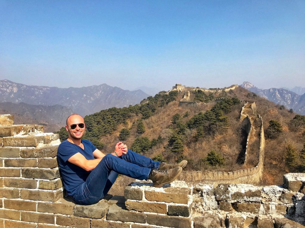 great wall of china top view