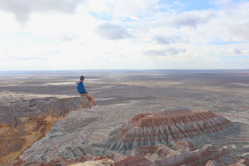 Anthony at turkmenistan canyon