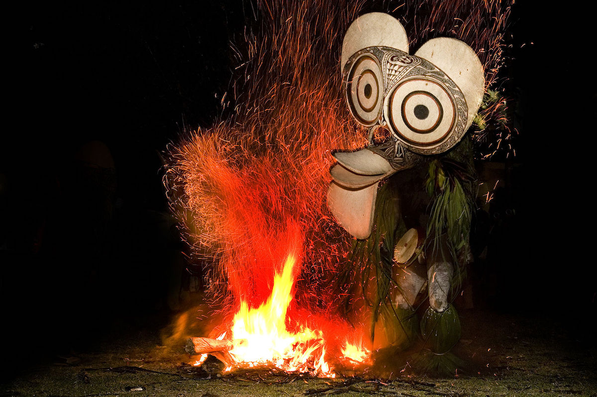 Baining Papua New Guinea tribespeople