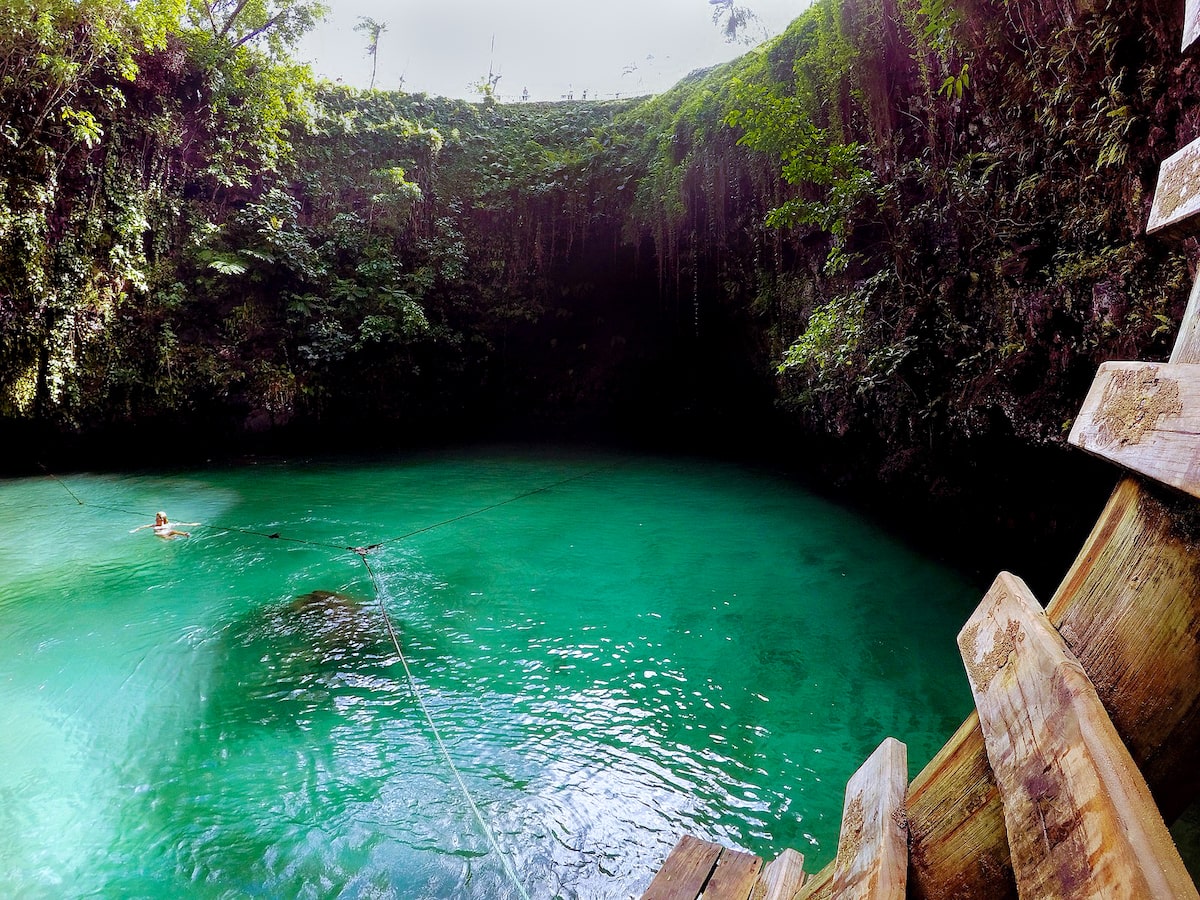 Inside To Sua Ocean Trench Samoa