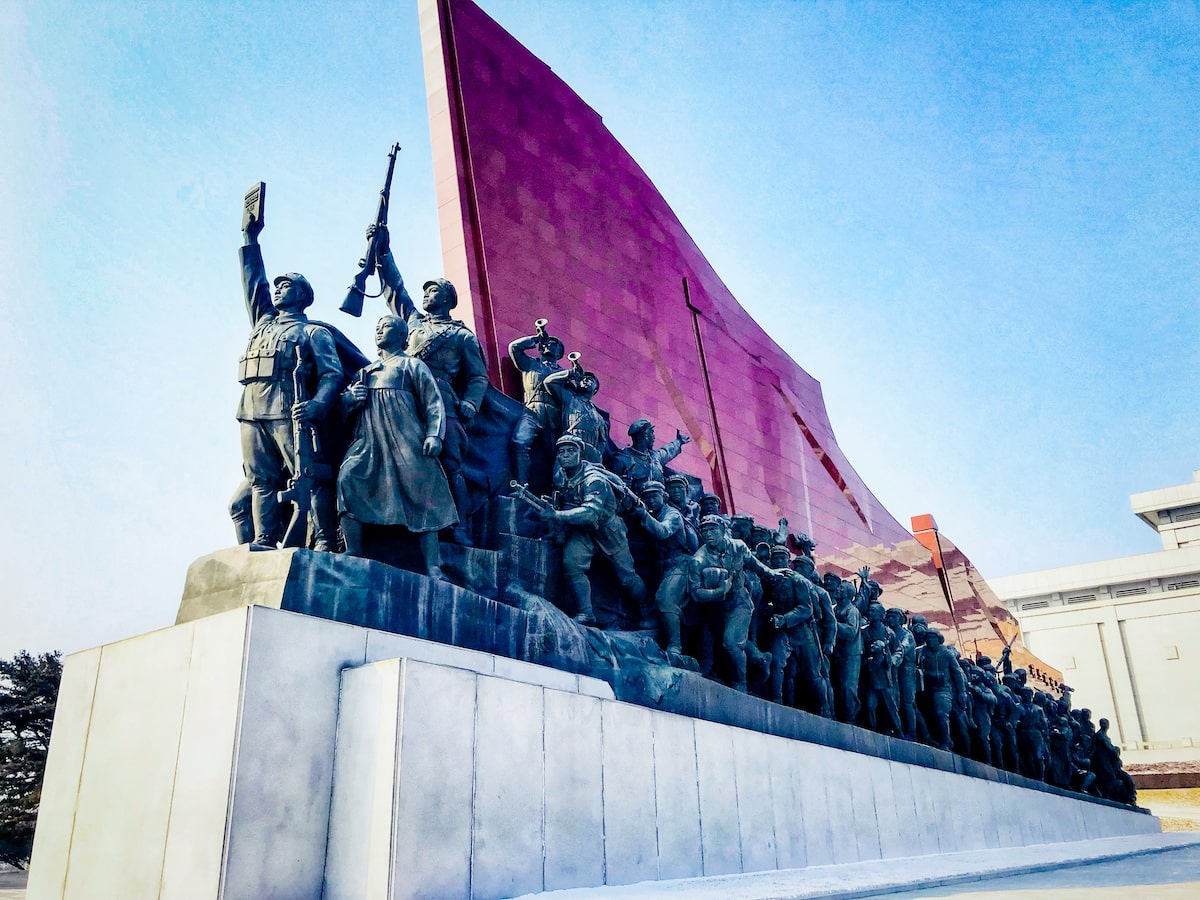 Liberation Monument is a popular site while visiting North Korea