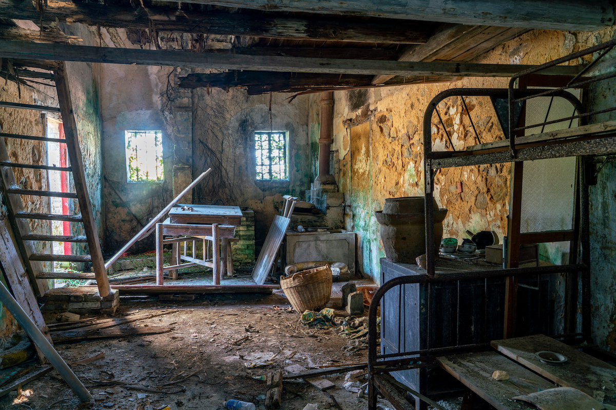 Abandoned fisherman village in Hong Kong