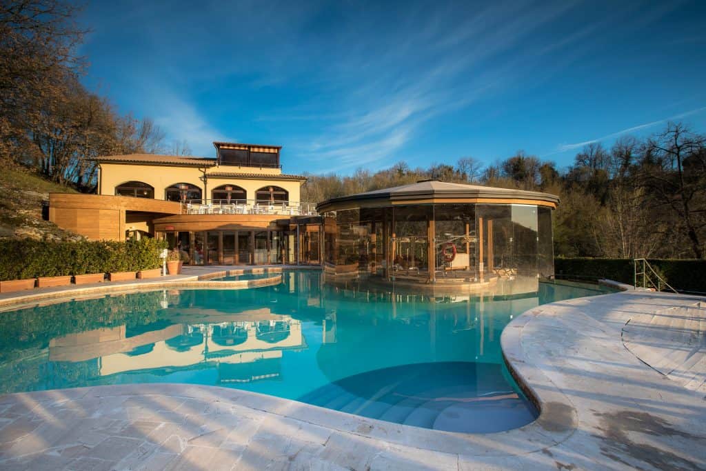 Sorano hot springs in Tuscany 