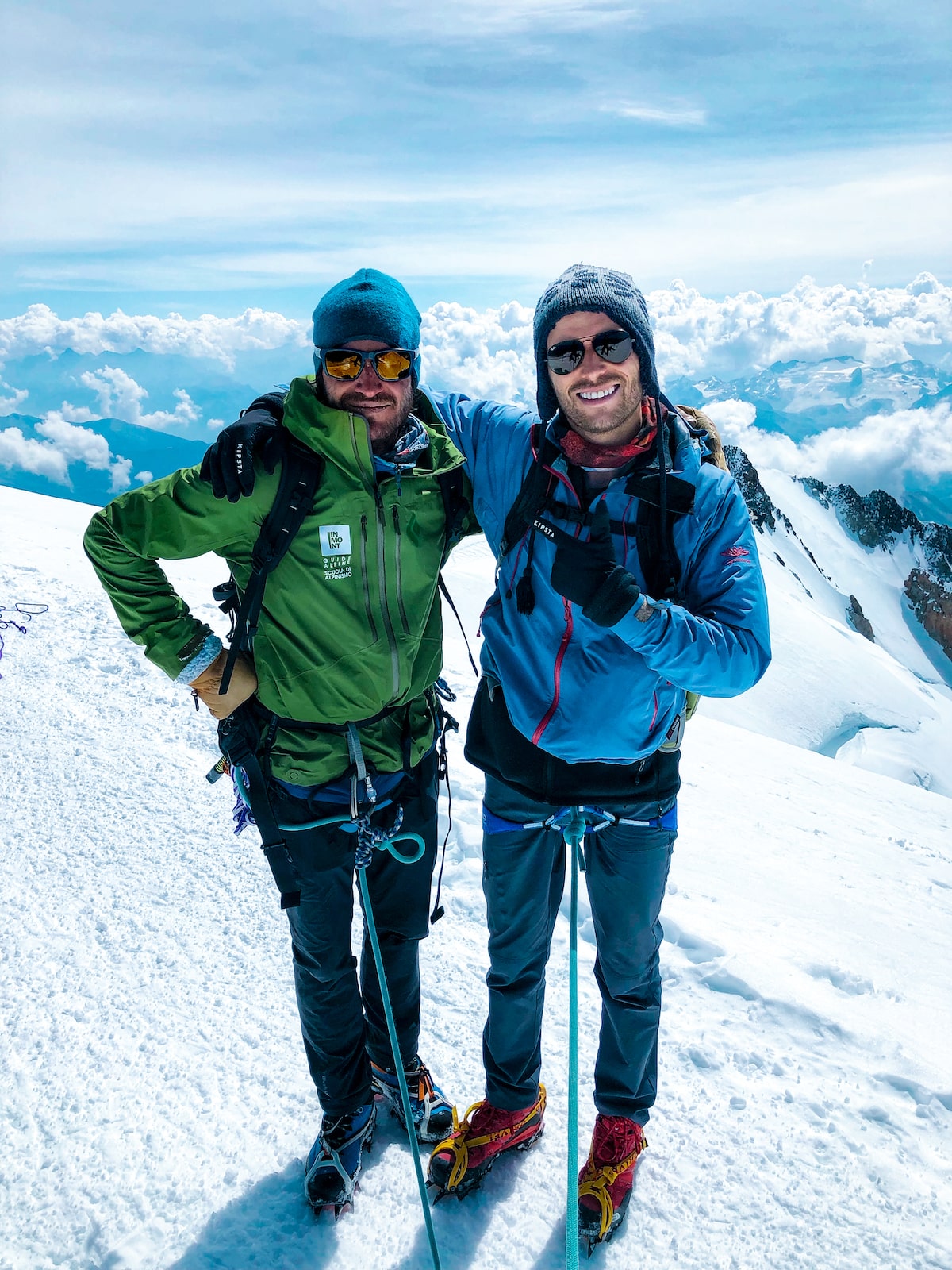 Summiting Mont Blanc