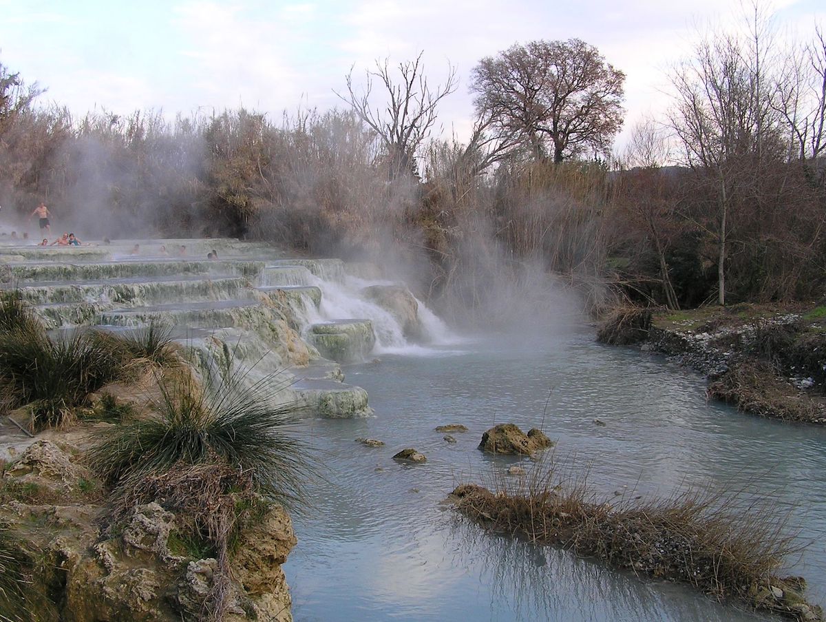 Terme di Saturnia thermal baths in Tuscany