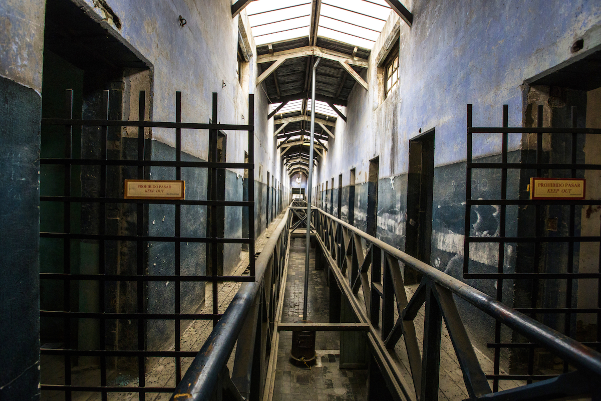Inside of a jail museum in Ushuaia, Argentina 