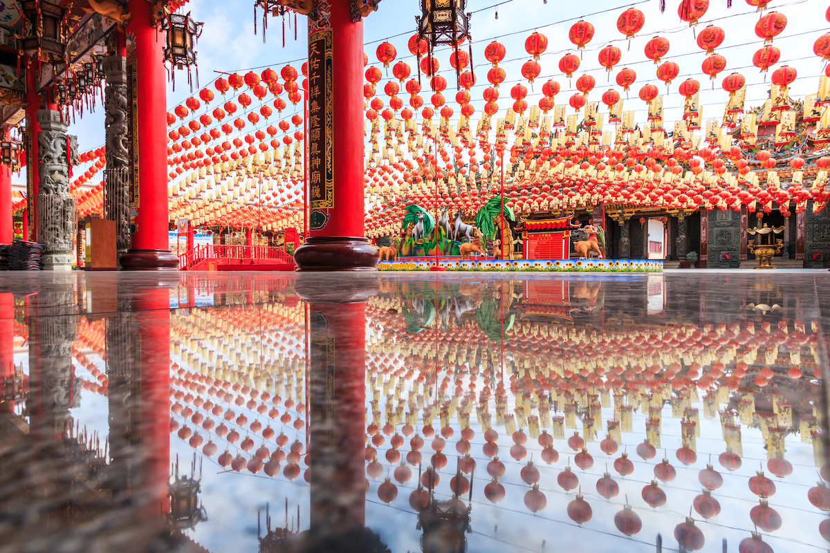 Chinese decorations in Thailand.