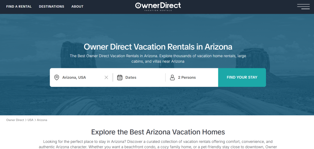 6 Trusted Vacation Rental Platforms in Arizona for Desert Retreats and Scenic Stays in 2026 • image 95 image 95
