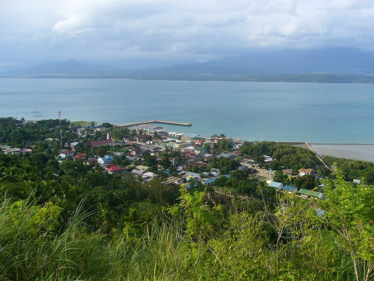 Houses overlooking the sea in Leyte.