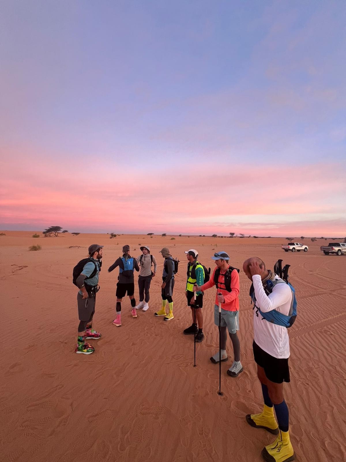 red sky Mauritania Desert