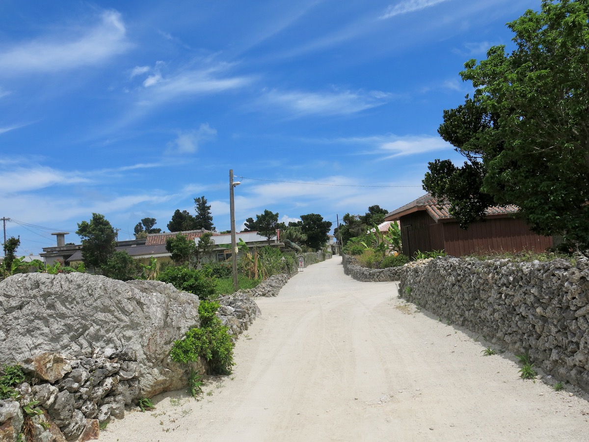 Rural Okinawa streets during the day