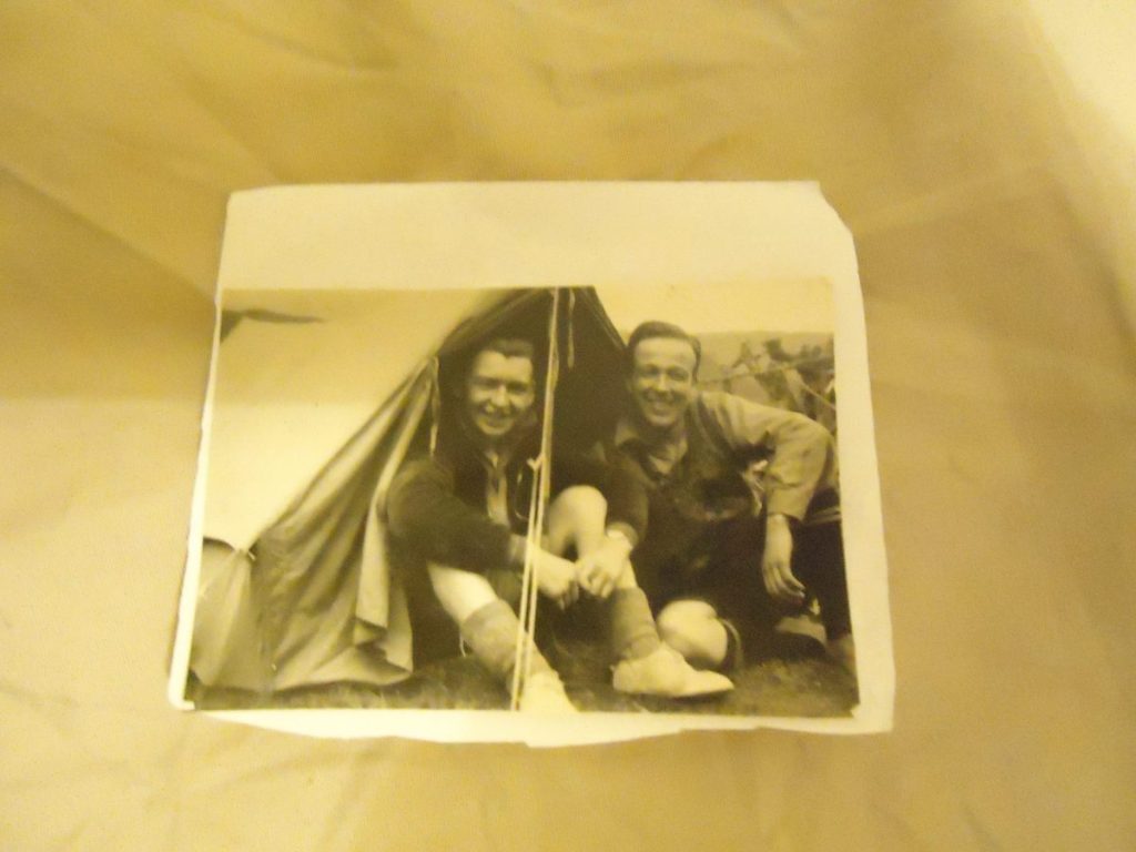 Photo of two soldiers smiling sent from World War 2 letters